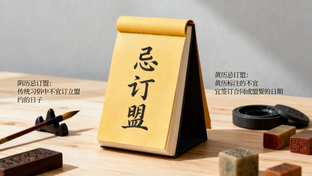 阴历忌订盟啥意思,黄历忌订盟是什么意思 阴历忌订盟啥意思,黄历忌订盟是什么意思