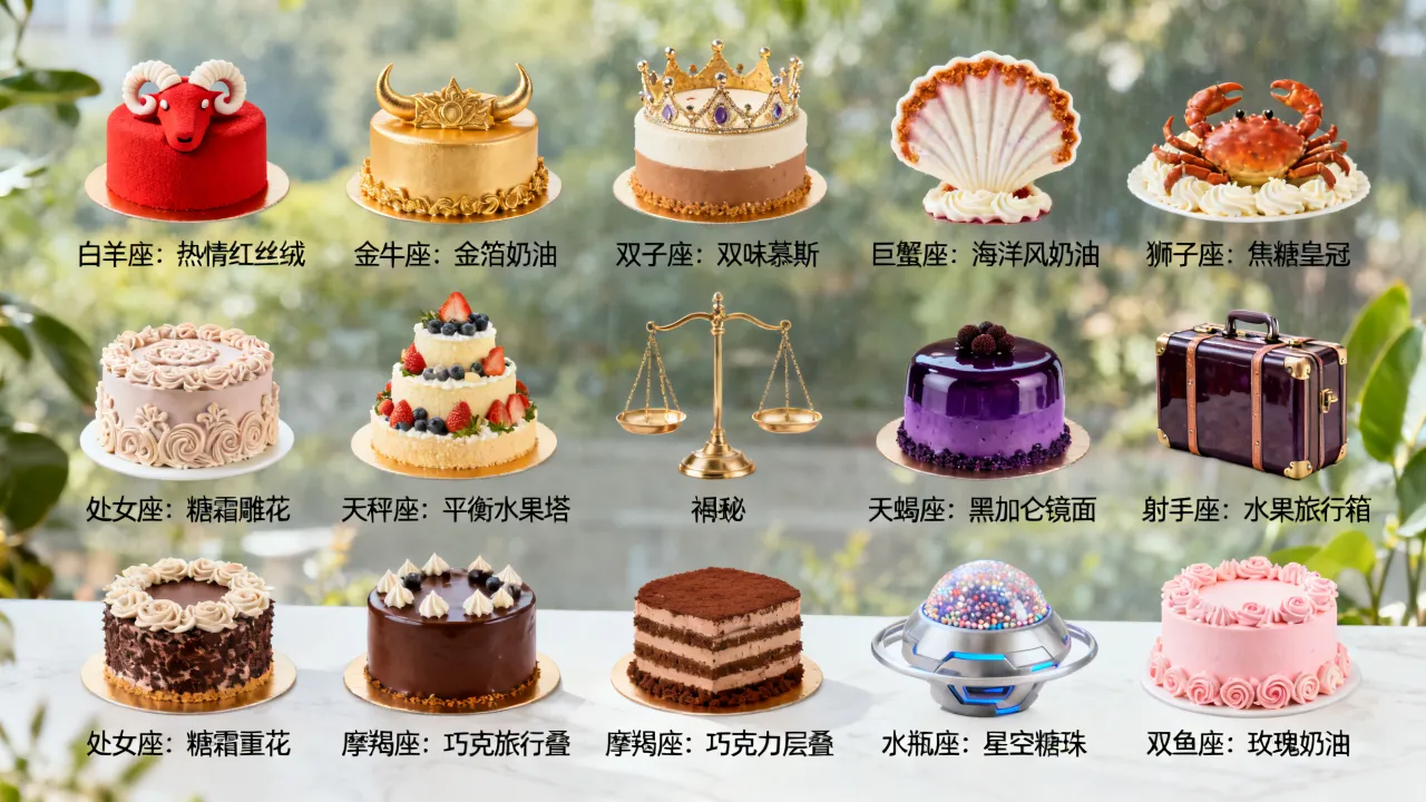 十二星座的星座蛋糕怎么做?十二星座专属蛋糕款式大全 十二星座的星座蛋糕怎么做?十二星座专属蛋糕款式大全