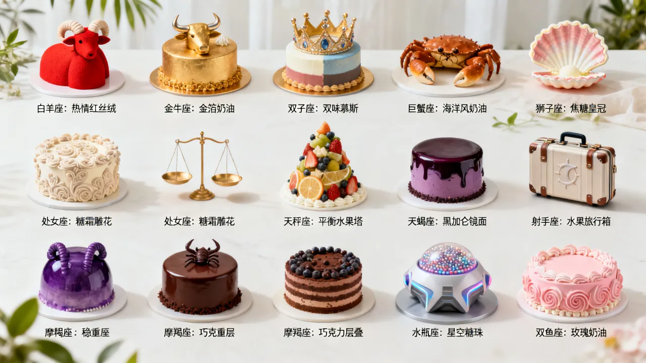 十二星座的星座蛋糕怎么做?十二星座专属蛋糕款式大全 十二星座的星座蛋糕怎么做?十二星座专属蛋糕款式大全