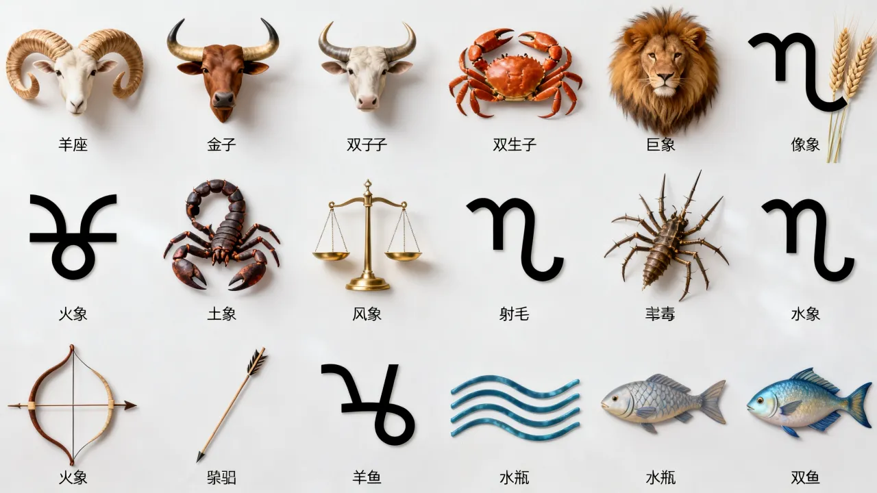 十二星座各是什么象?十二星座分别属于哪个象系,你知道吗? 十二星座各是什么象?十二星座分别属于哪个象系,你知道吗?