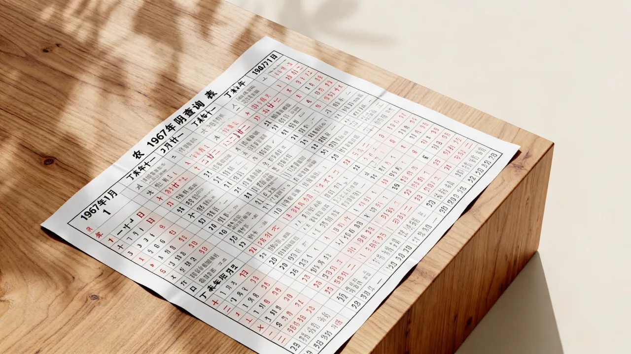 1967年阴历查询表怎么看,1967年农历阳历对照表怎么查 1967年阴历查询表怎么看,1967年农历阳历对照表怎么查