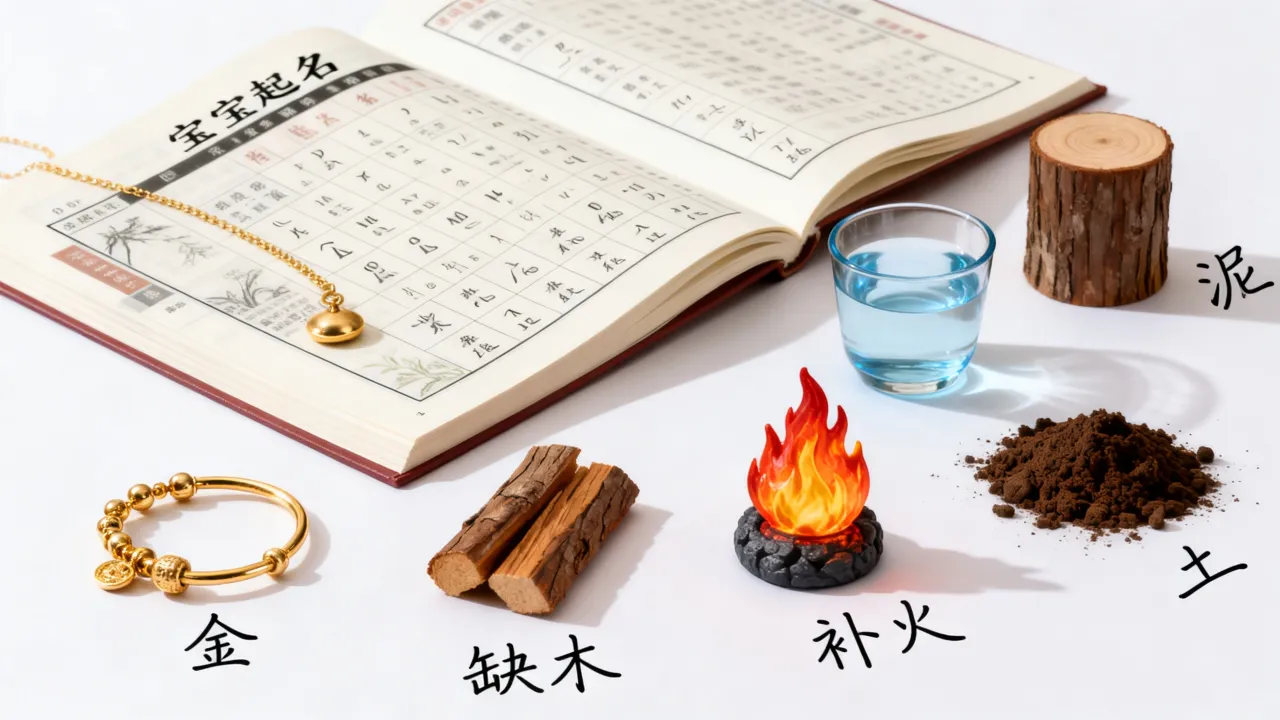 宝宝起名命里缺什么怎么查，起名缺金木水火土怎么看
