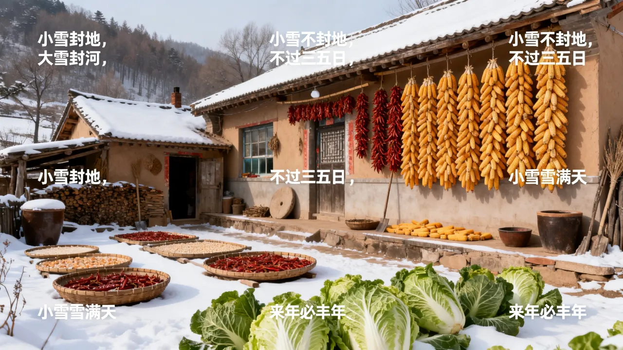 节气小雪的吉凶怎么看，农村老话有哪些预兆与禁忌？