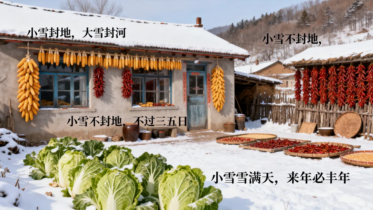 节气小雪的吉凶怎么看，农村老话有哪些预兆与禁忌？