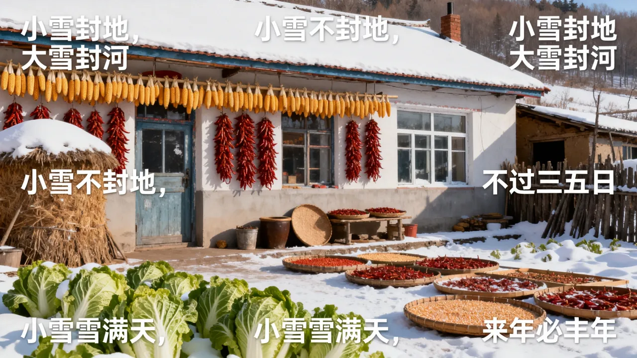 节气小雪的吉凶怎么看，农村老话有哪些预兆与禁忌？