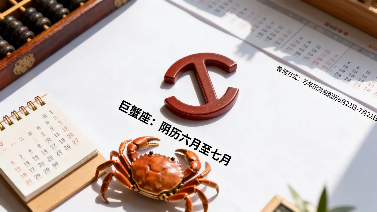 巨蟹座是阴历几月到几月？巨蟹座农历几月份出生怎么查？