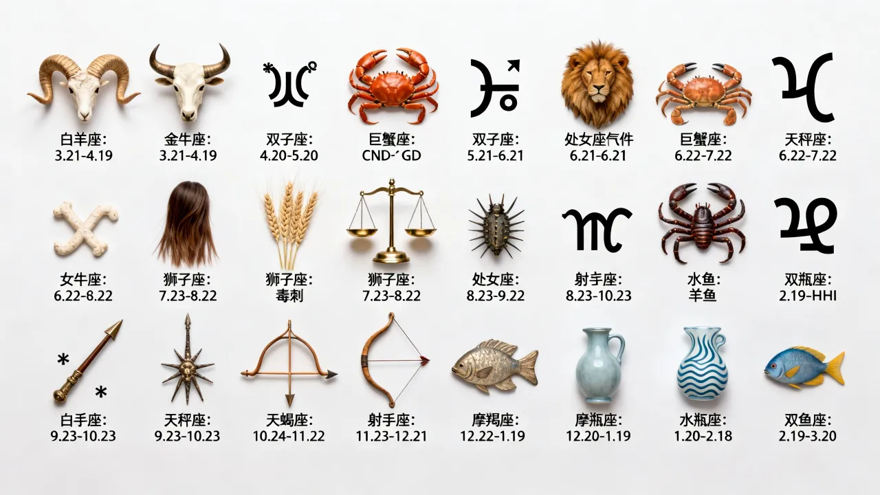 十二星座的排名顺序是什么,按出生日期怎么排? 十二星座的排名顺序是什么,按出生日期怎么排?