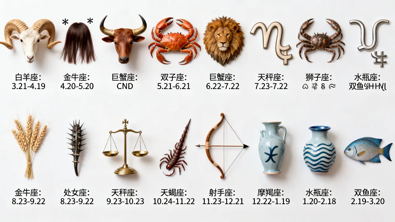 十二星座的排名顺序是什么,按出生日期怎么排? 十二星座的排名顺序是什么,按出生日期怎么排?