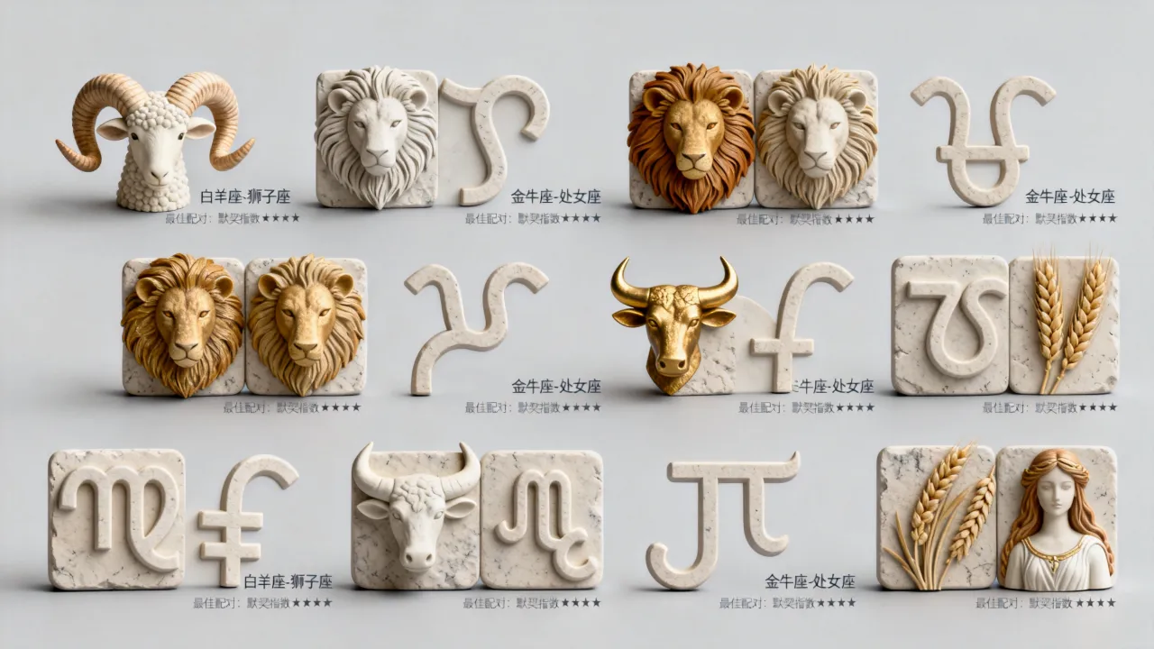 十二星座各自的标配星座是什么，怎么准确配对？