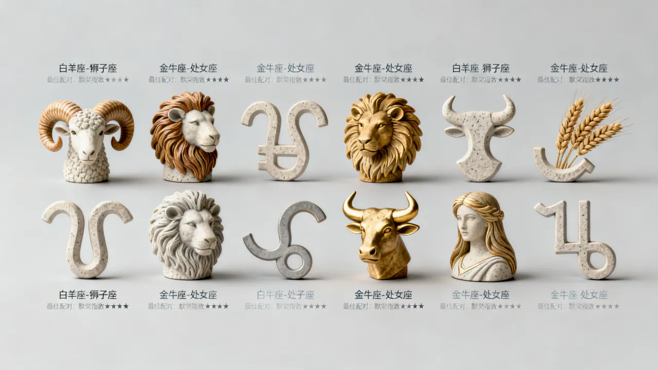 十二星座各自的标配星座是什么，怎么准确配对？