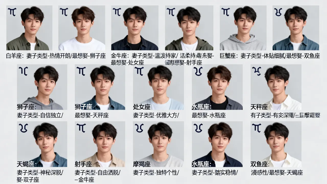 十二星座男生妻子是什么类型?十二星座男生最想娶什么星座女? 十二星座男生妻子是什么类型?十二星座男生最想娶什么星座女?