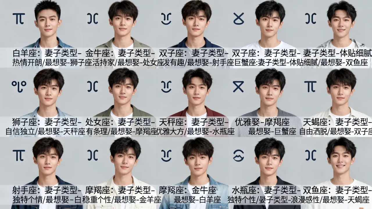 十二星座男生妻子是什么类型?十二星座男生最想娶什么星座女? 十二星座男生妻子是什么类型?十二星座男生最想娶什么星座女?