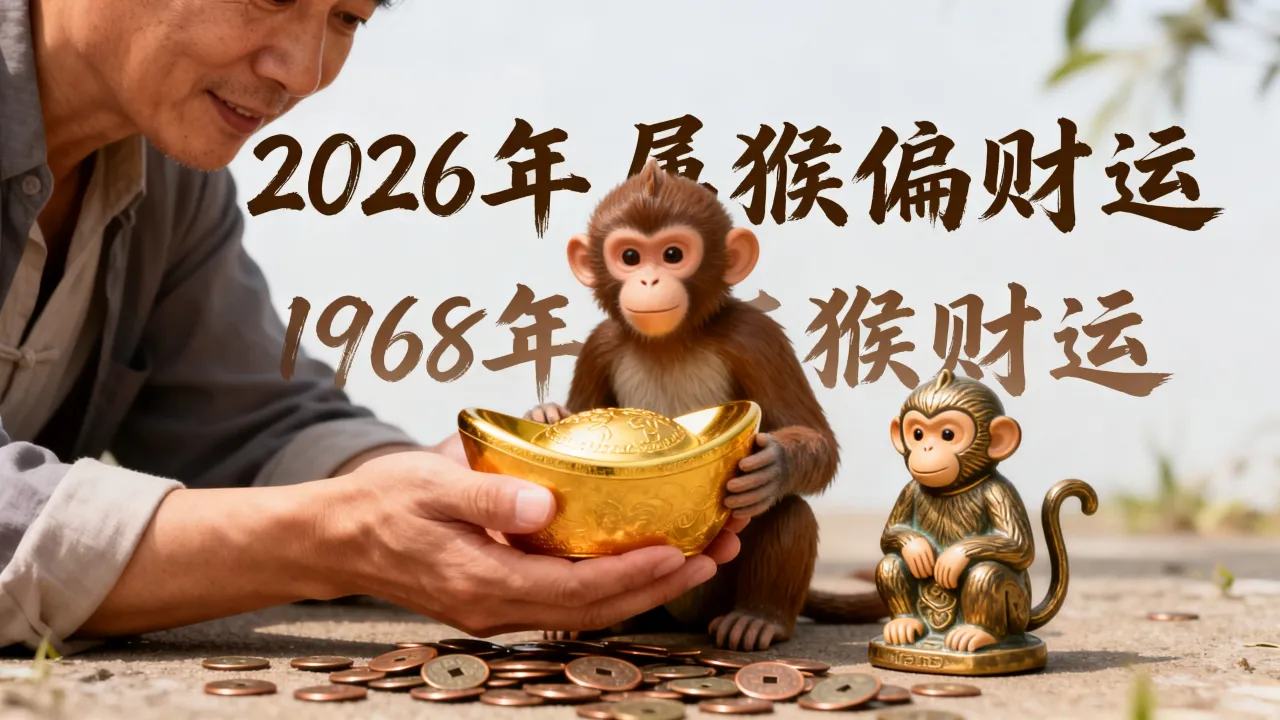 2026年属猴运势偏财运如何?1968年猴财运怎么样? 2026年属猴运势偏财运如何?1968年猴财运怎么样?