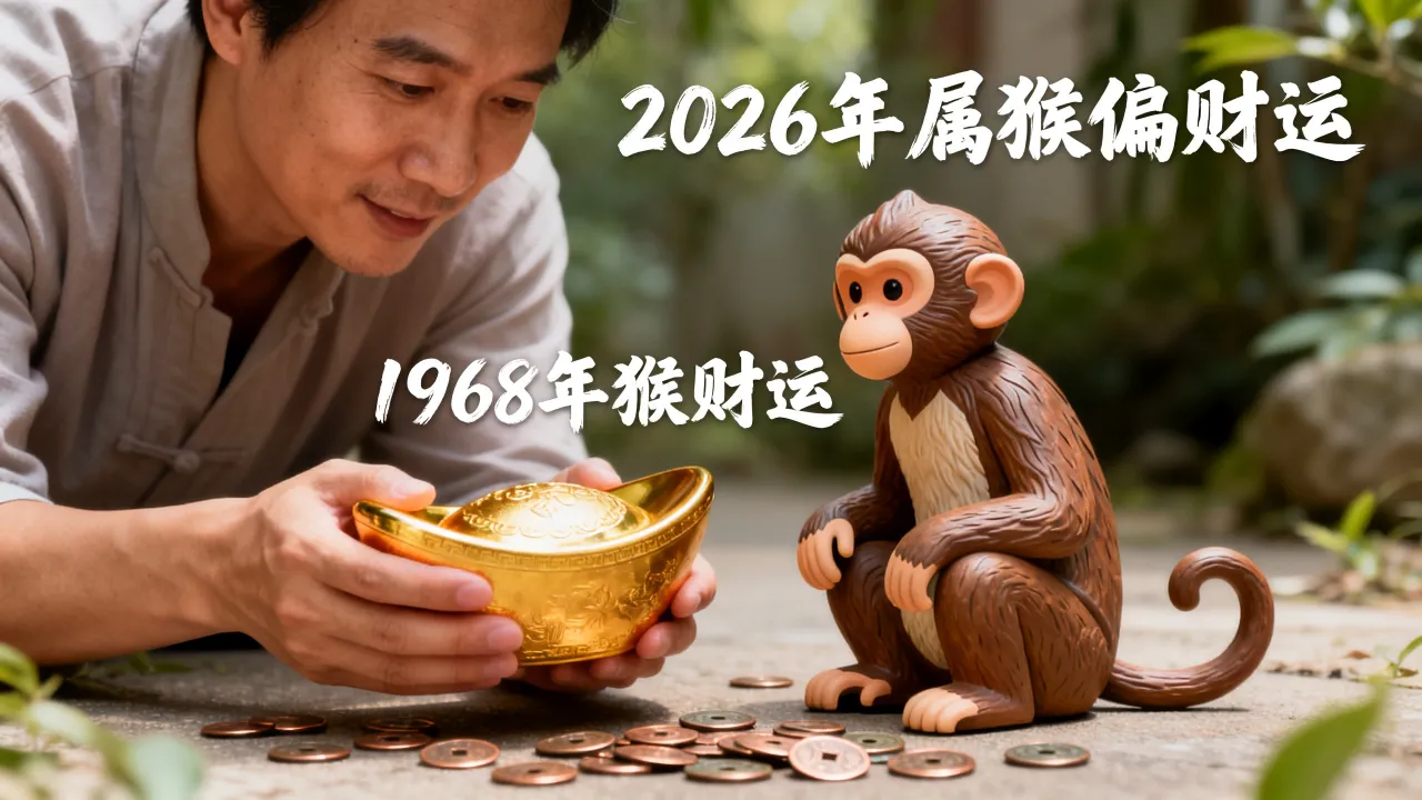 2026年属猴运势偏财运如何?1968年猴财运怎么样? 2026年属猴运势偏财运如何?1968年猴财运怎么样?
