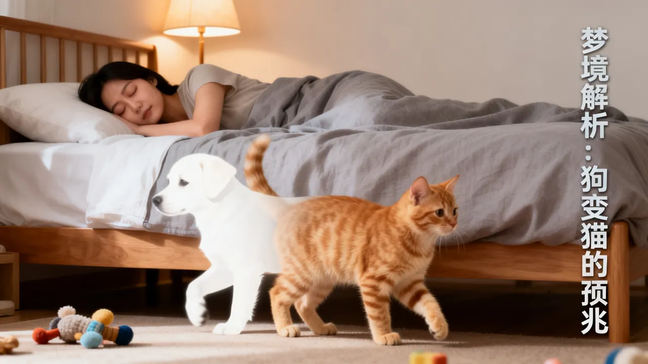 梦见狗变成猫什么预兆,周公解梦梦见狗变成猫预示什么? 梦见狗变成猫什么预兆,周公解梦梦见狗变成猫预示什么?