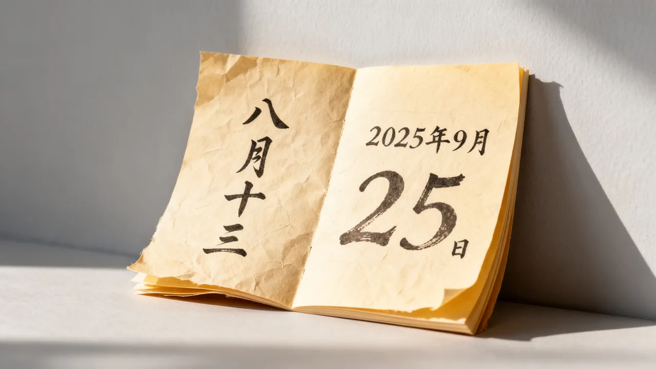 阴历八月十三是多少号,2025年阴历八月十三对应公历几月几日? 阴历八月十三是多少号,2025年阴历八月十三对应公历几月几日?