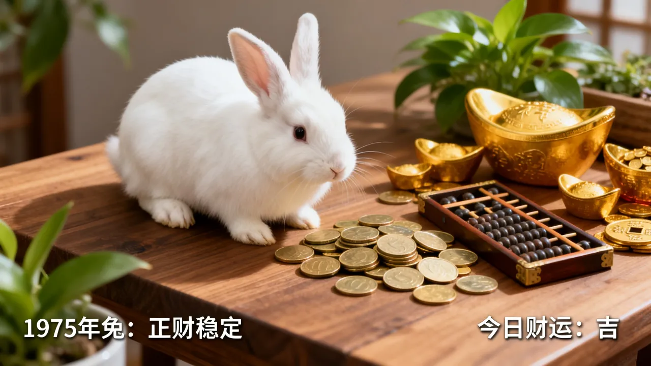 属兔人今日财运如何,1975年生肖兔的财运算命解析 属兔人今日财运如何,1975年生肖兔的财运算命解析