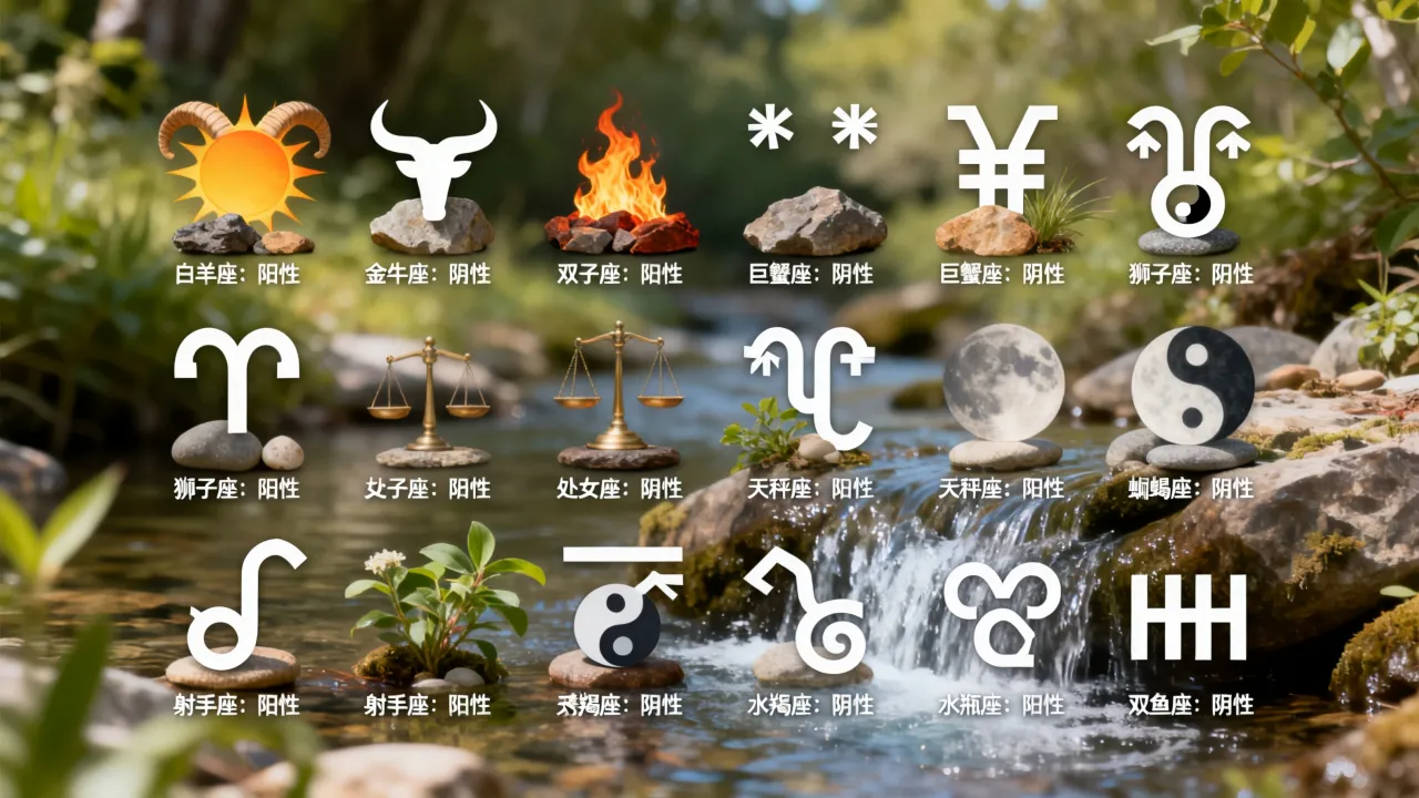 十二星座的阴阳属性具体怎么区分，有哪些特点