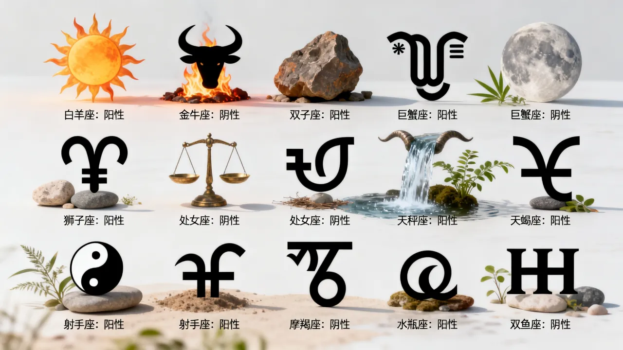 十二星座的阴阳属性具体怎么区分,有哪些特点 十二星座的阴阳属性具体怎么区分,有哪些特点