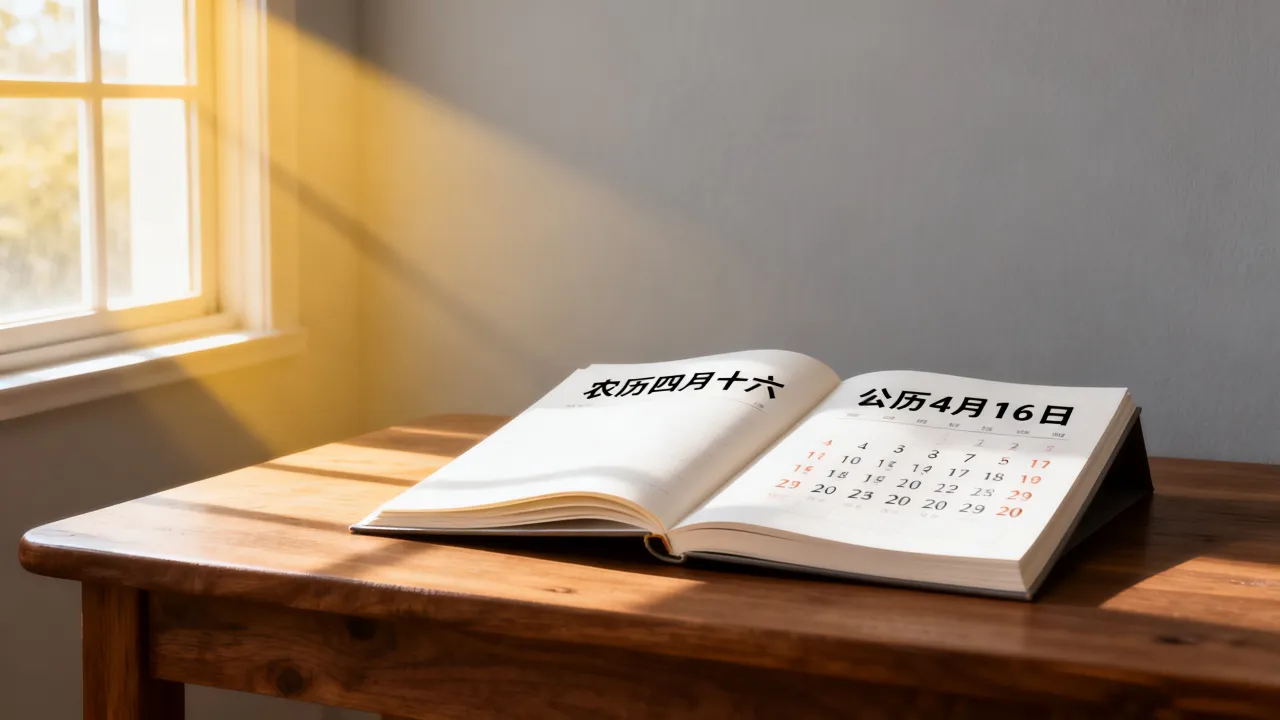 4月16阴历是什么日子,农历四月十六对应公历几号 4月16阴历是什么日子,农历四月十六对应公历几号