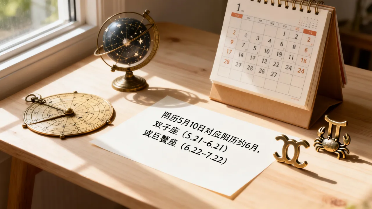 阴历5.10是什么星座,农历5月10日出生的人是什么星座? 阴历5.10是什么星座,农历5月10日出生的人是什么星座?
