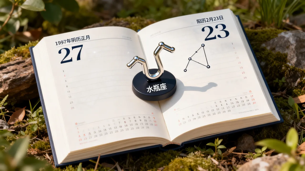 1997年阴历正月27是什么星座？阴历正月27阳历几号生日