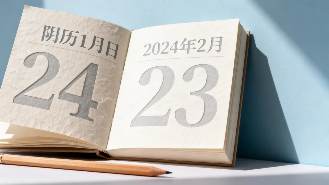 阴历1.24是几月几日，阴历1月24日对应的公历日期