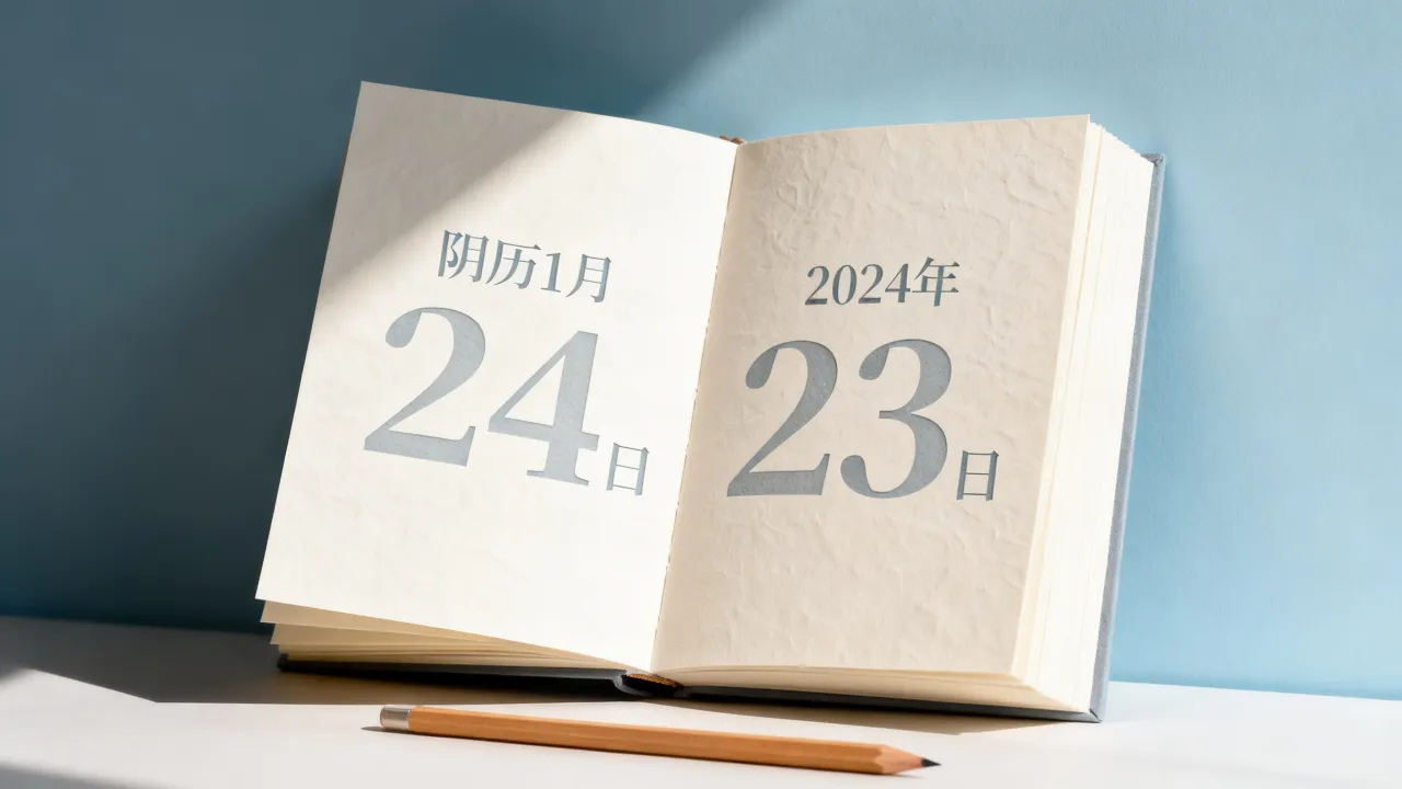 阴历1.24是几月几日，阴历1月24日对应的公历日期