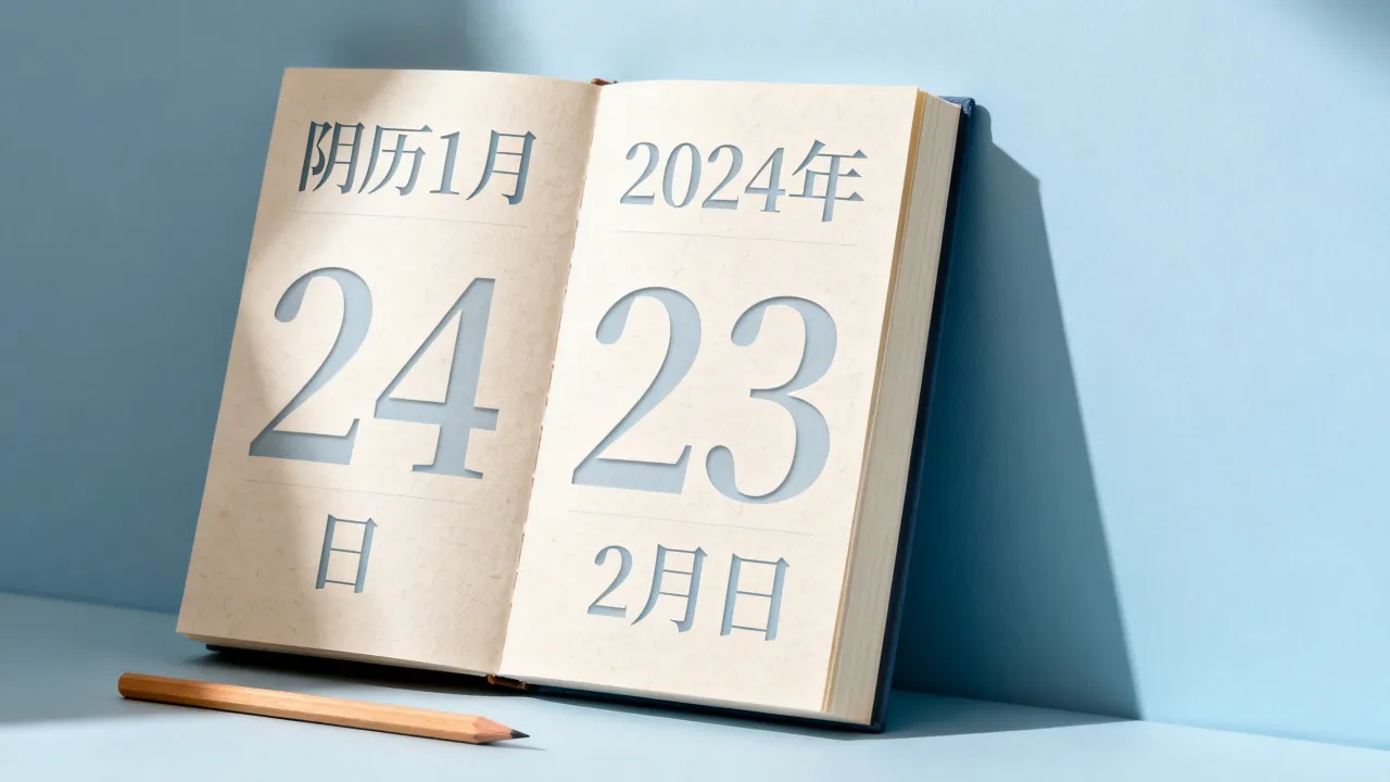 阴历1.24是几月几日，阴历1月24日对应的公历日期
