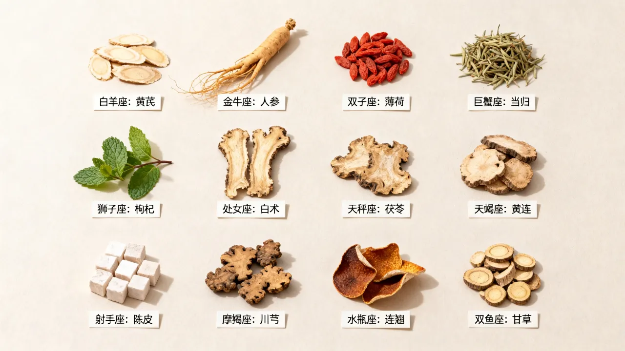 十二星座各对应什么中药,星座药方有什么讲究 十二星座各对应什么中药,星座药方有什么讲究