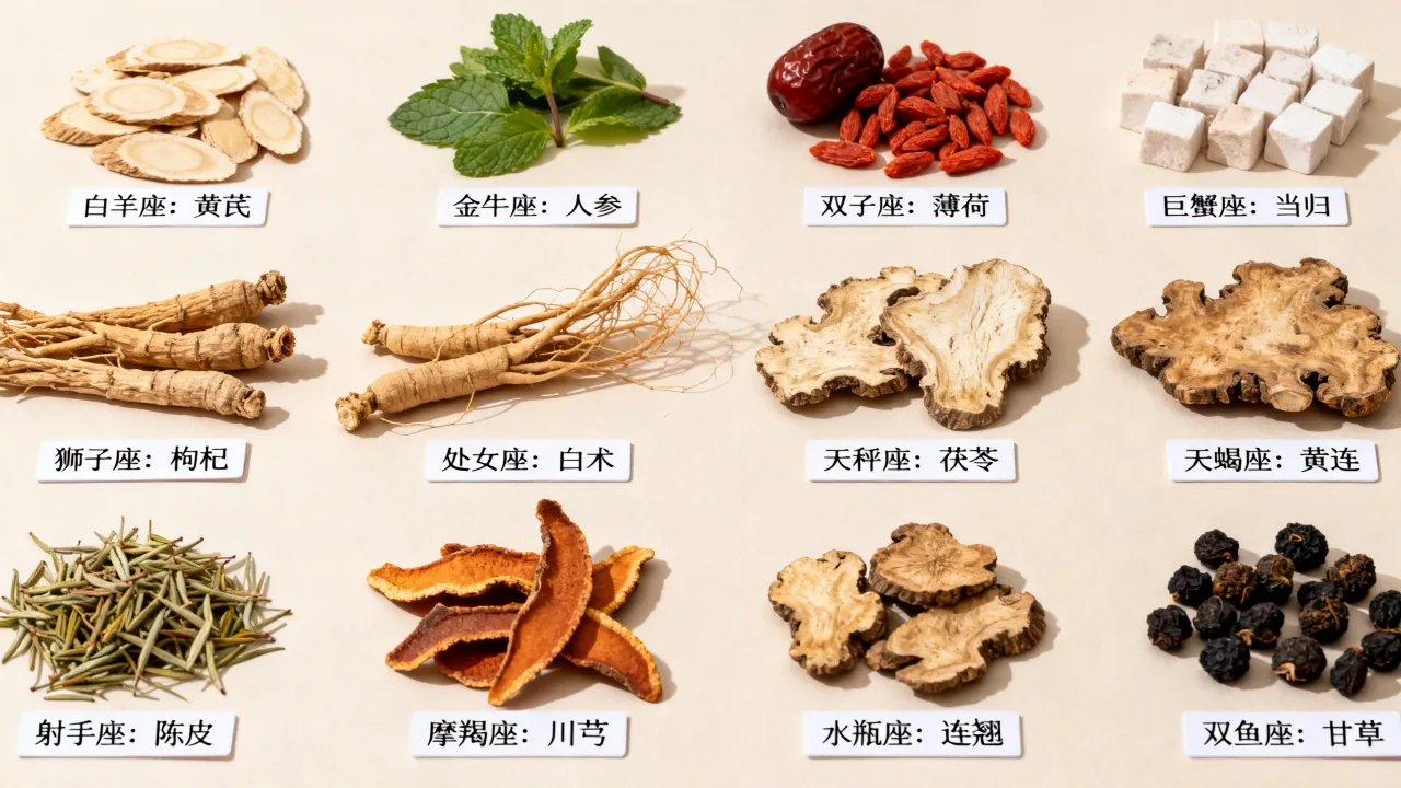 十二星座各对应什么中药,星座药方有什么讲究 十二星座各对应什么中药,星座药方有什么讲究