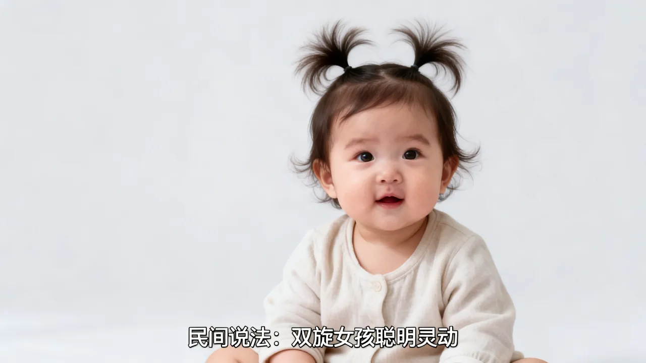 两个头旋的女宝宝命运到底如何,民间有什么说法吗? 两个头旋的女宝宝命运到底如何,民间有什么说法吗?