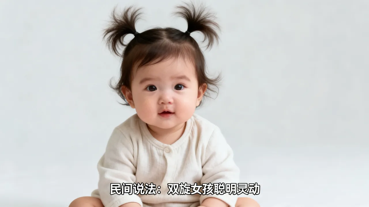 两个头旋的女宝宝命运到底如何,民间有什么说法吗? 两个头旋的女宝宝命运到底如何,民间有什么说法吗?