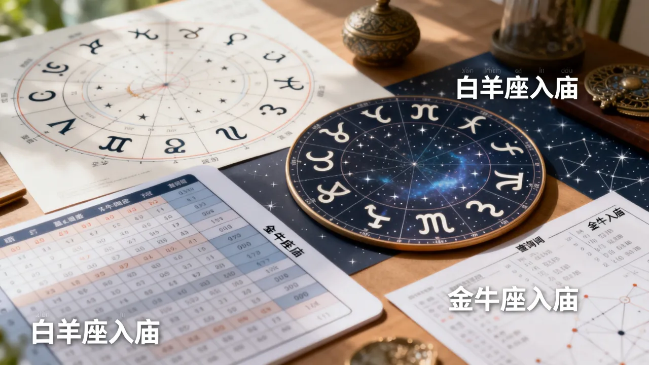 十二星座庙是什么意思,十二星座入庙查询表怎么看 十二星座庙是什么意思,十二星座入庙查询表怎么看