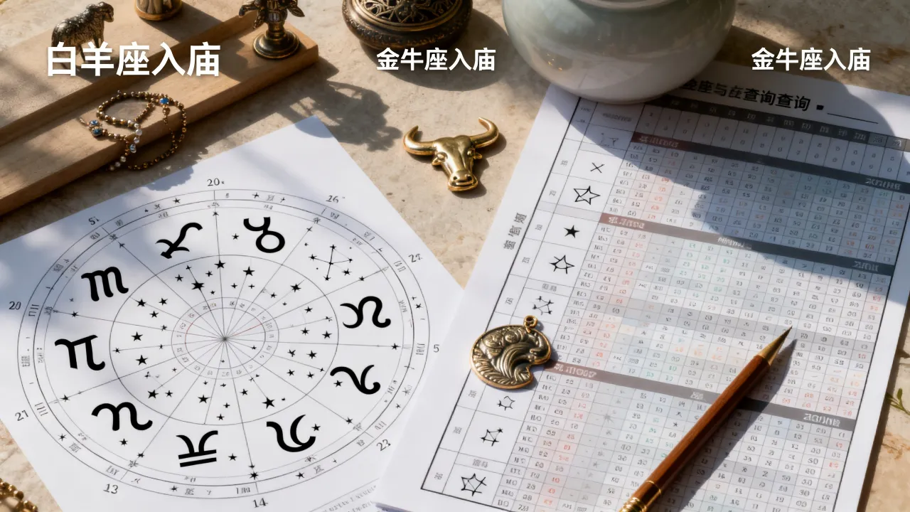 十二星座庙是什么意思,十二星座入庙查询表怎么看 十二星座庙是什么意思,十二星座入庙查询表怎么看