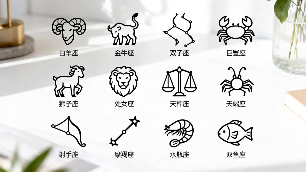 十二星座怎么画？简单好看的十二星座简笔画大全