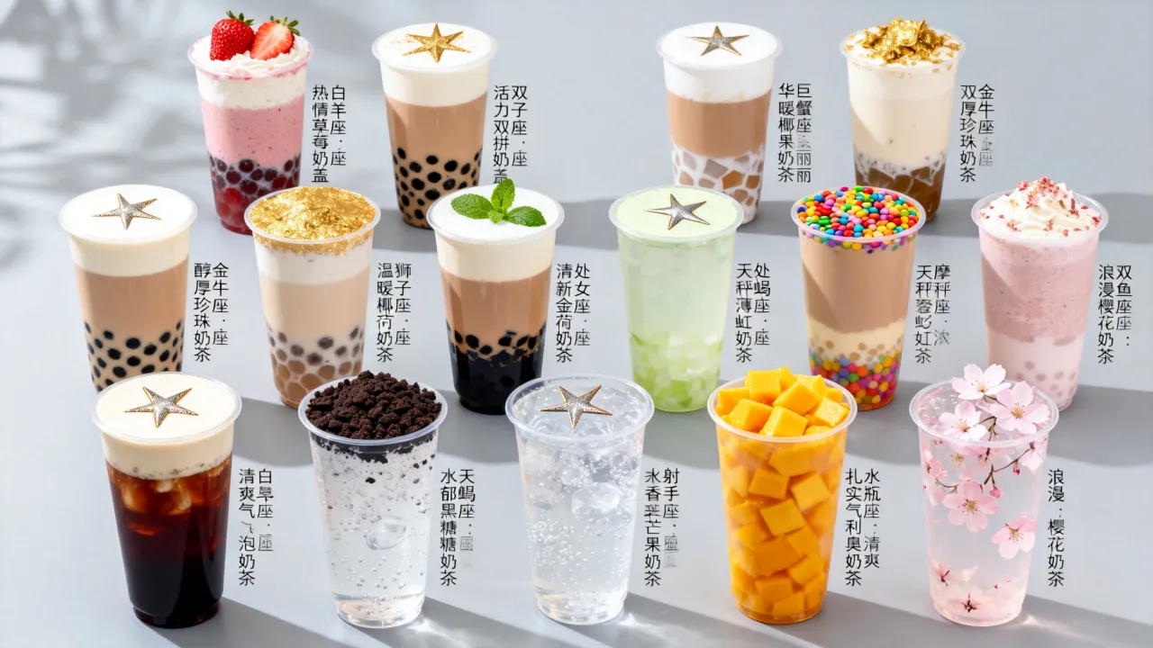 十二星座奶茶具体代表什么含义？十二星座奶茶怎么选