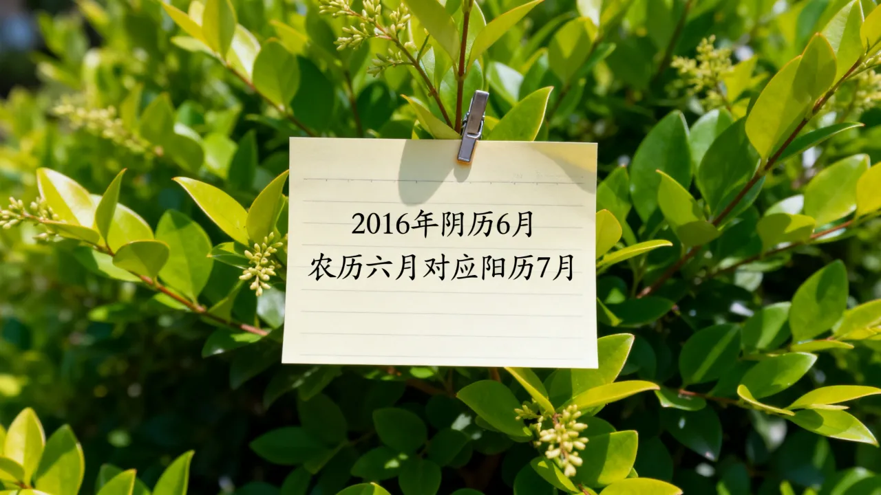 2016年阴历6月是几月?农历六月对应阳历几号 2016年阴历6月是几月?农历六月对应阳历几号