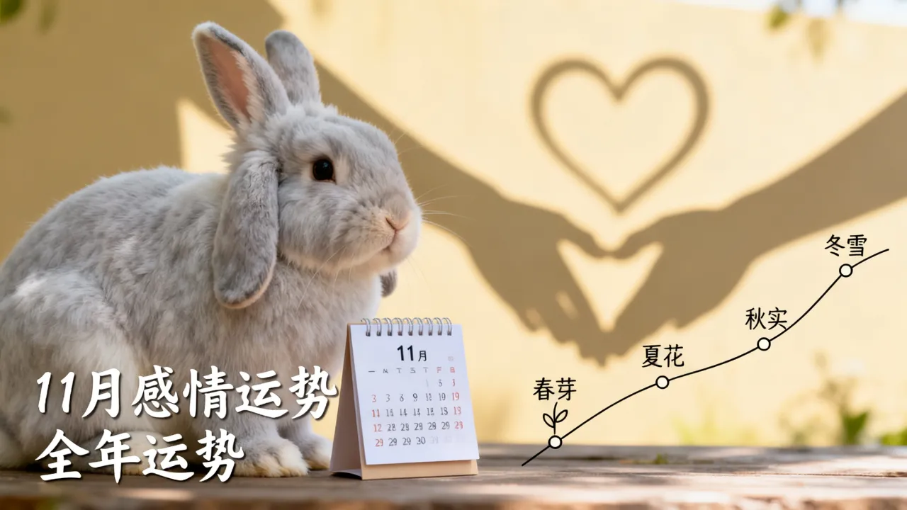 属兔人11月感情运势怎样，属兔人11月出生全年运势好不好？