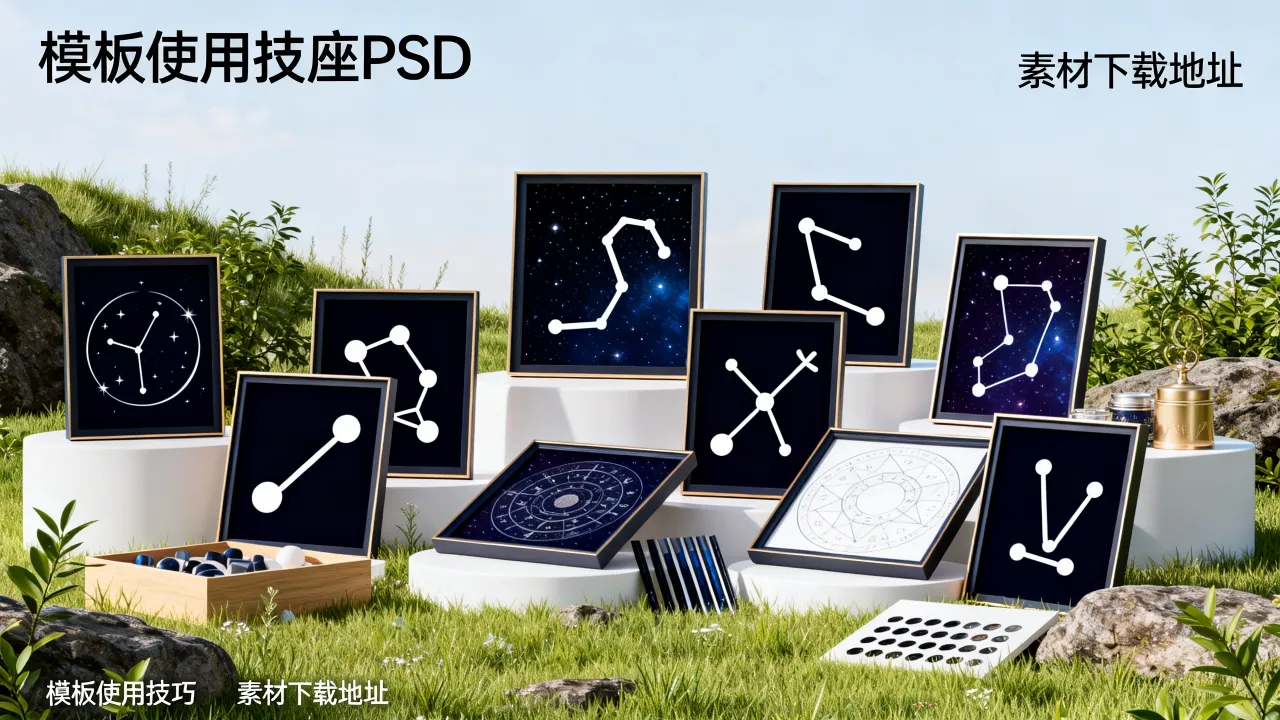 十二星座PSD模板怎么用,十二星座PSD素材哪里下载 十二星座PSD模板怎么用,十二星座PSD素材哪里下载