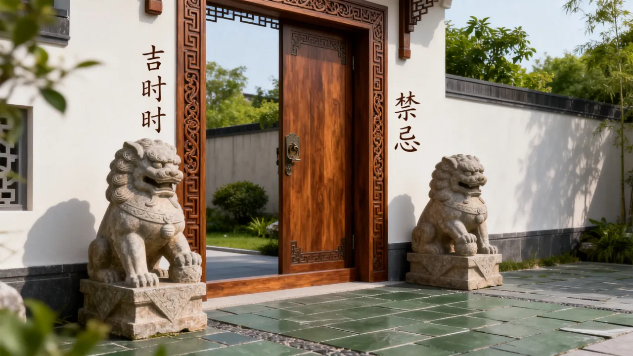 怎么看大门吉凶和时辰，大门风水禁忌有哪些