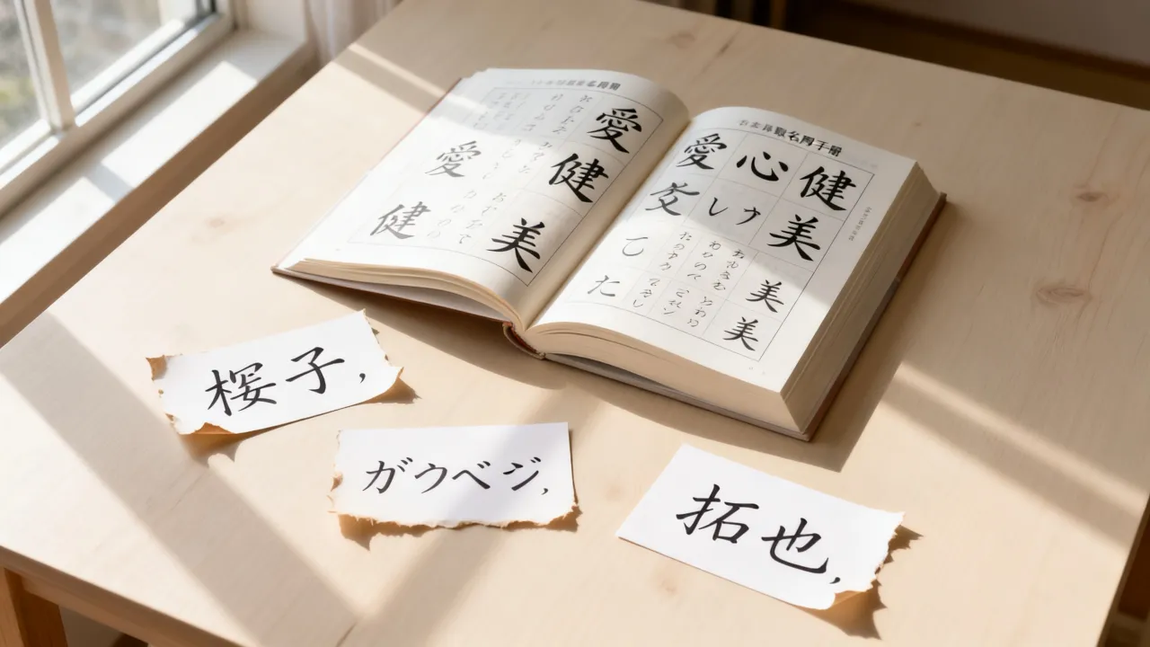 宝宝起名日文怎么写，日语取名用字大全