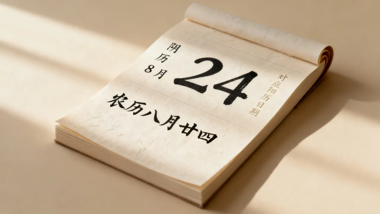 阴历8月24是那天,农历八月廿四对应的阳历日期是哪天? 阴历8月24是那天,农历八月廿四对应的阳历日期是哪天?