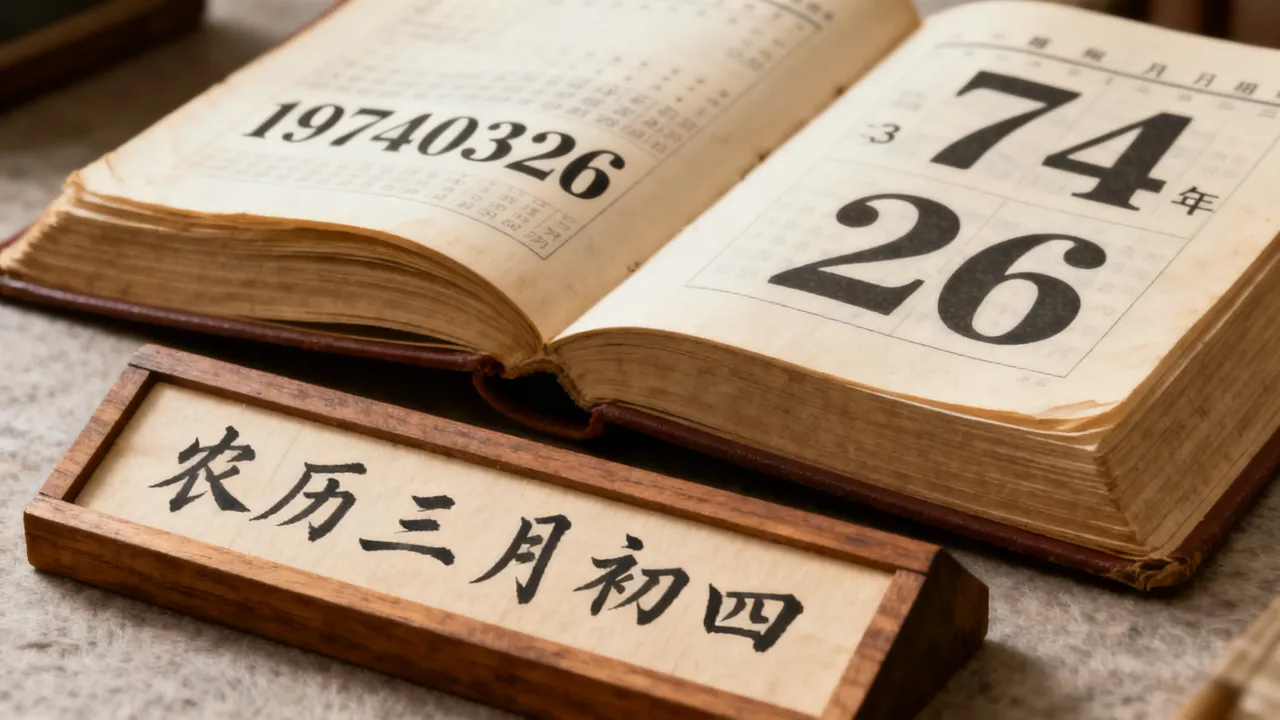 19740326阴历几月几号?74年3月26农历几月初几? 19740326阴历几月几号?74年3月26农历几月初几?