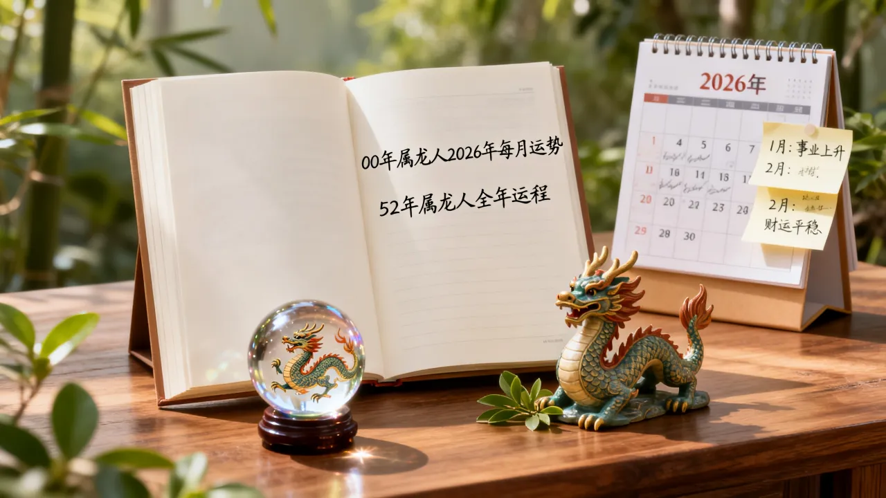00年属龙人2026年每月运势如何?52年属龙人全年运程详解 00年属龙人2026年每月运势如何?52年属龙人全年运程详解