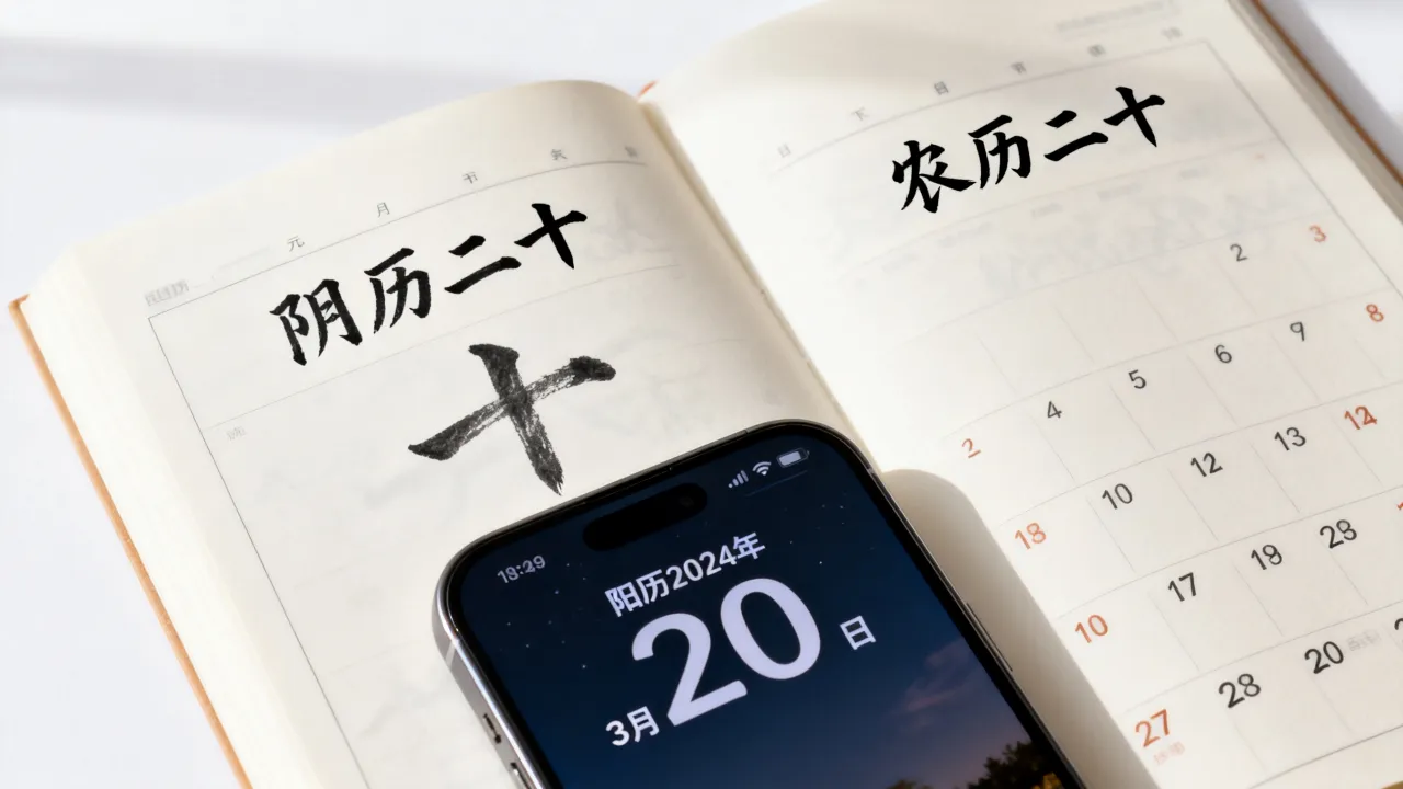 阴历二十是好多号？农历二十对应阳历几月几号