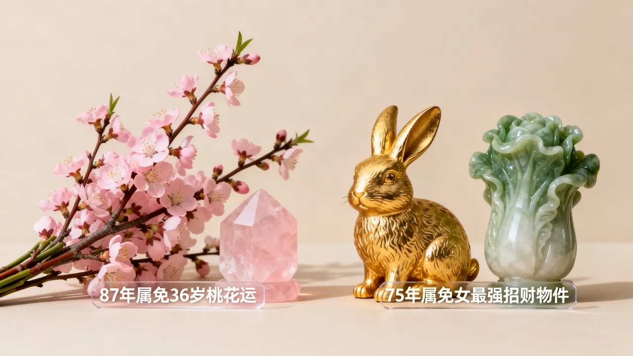 87年属兔36岁桃花运何时来,75年属兔女最强招财物件是什么? 87年属兔36岁桃花运何时来,75年属兔女最强招财物件是什么?