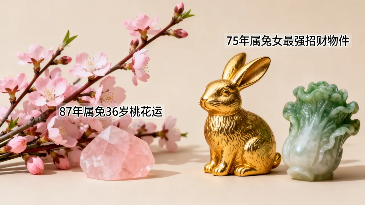 87年属兔36岁桃花运何时来,75年属兔女最强招财物件是什么? 87年属兔36岁桃花运何时来,75年属兔女最强招财物件是什么?