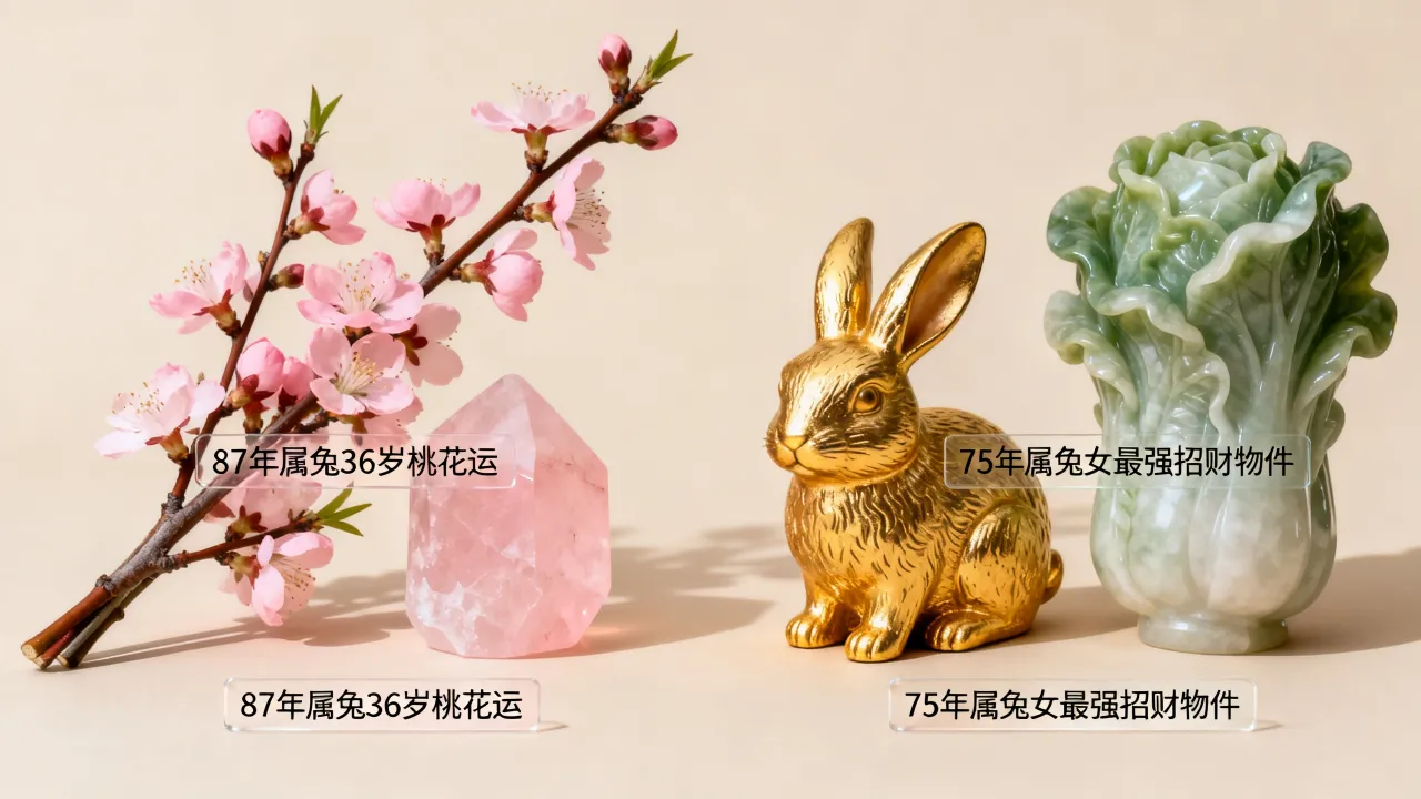 87年属兔36岁桃花运何时来,75年属兔女最强招财物件是什么? 87年属兔36岁桃花运何时来,75年属兔女最强招财物件是什么?