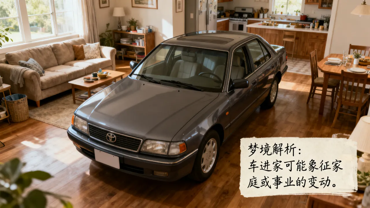 梦到车进家是什么意思，梦见车开进家里有什么预兆